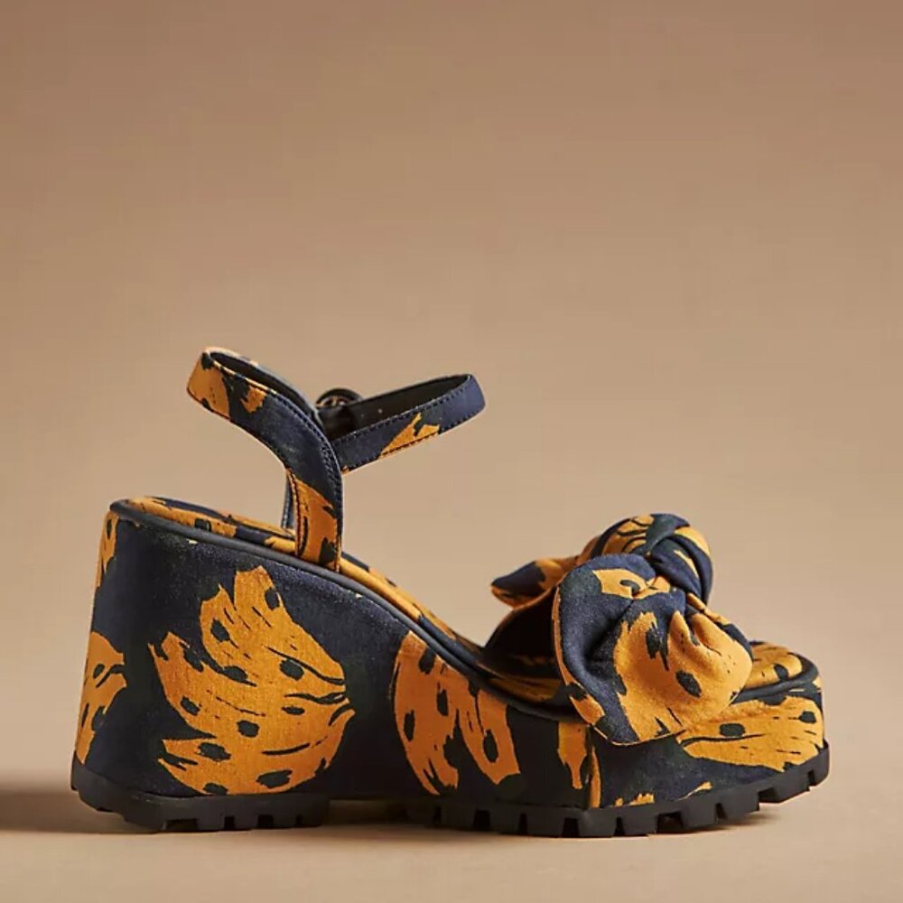 Farm Rio Caramel Bananas Knotted Platform Sandal